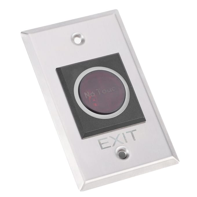 Interrupteur à capteur infrarouge, bouton de rétroéclairage LED non tactile, système de contrôle d'accès DC12V white