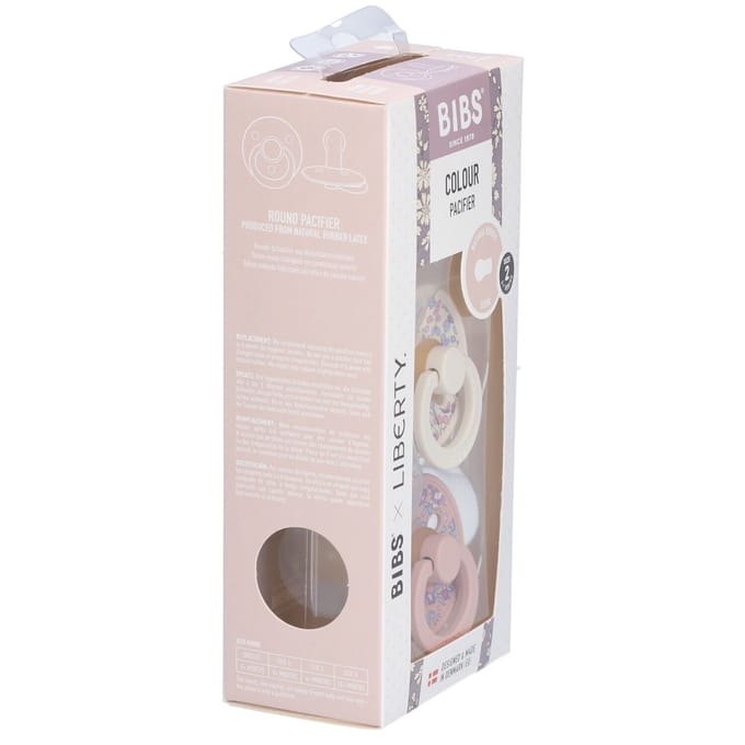BIBS x Liberty Colour Fopspeen - 6-18 mnd - 2-pack - Rond - Eloise Blush