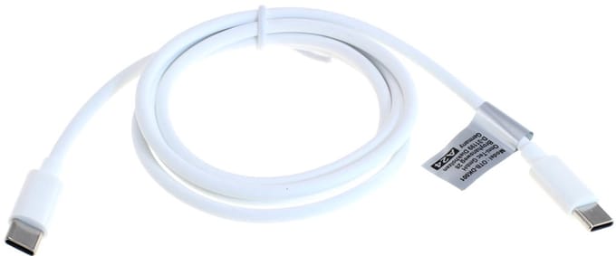 OTB Datenkabel - USB-C 2.0 Stecker auf USB-C 2.0 Stecker - USB-PD 60W - 1,0m - weiß