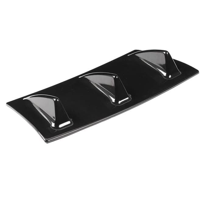 Châssis de pare-chocs arrière universel de voiture  moins que span class= ui risk_flag3  plus que Aileron de requin moins que  span plus que S 100x40x0.3cm / 39.4x15.7x0.1in black