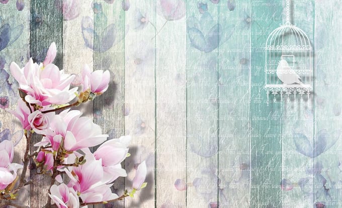 Poster | Roze | 104 x 70,5 cm