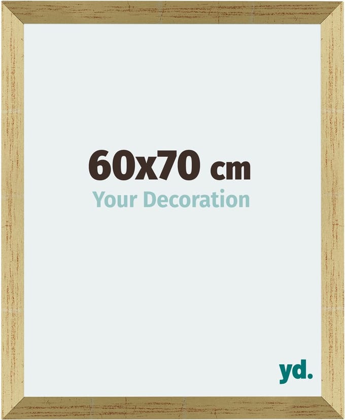 Your Decoration - Fotolijst 60x70 cm - MDF - Goud Glans - Mura