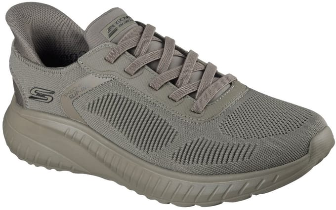 SKECHERS Heren Slip-Ins BOBS Sport Squad Chaos Sneaker 118312 OLV Olive