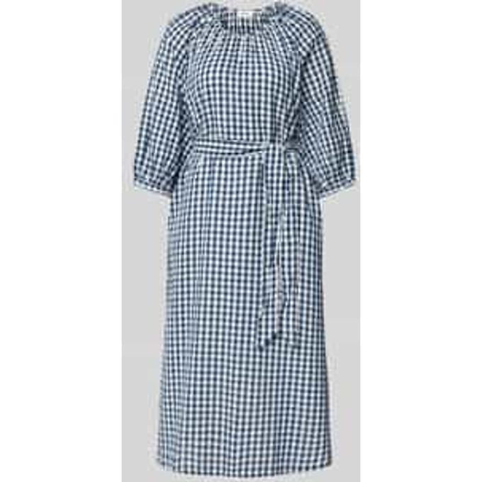 regular fit vrijetijdsjurk van puur katoen