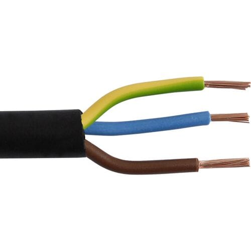 Toolstation Rubber kabel 20m 3x1,0mm² zwart