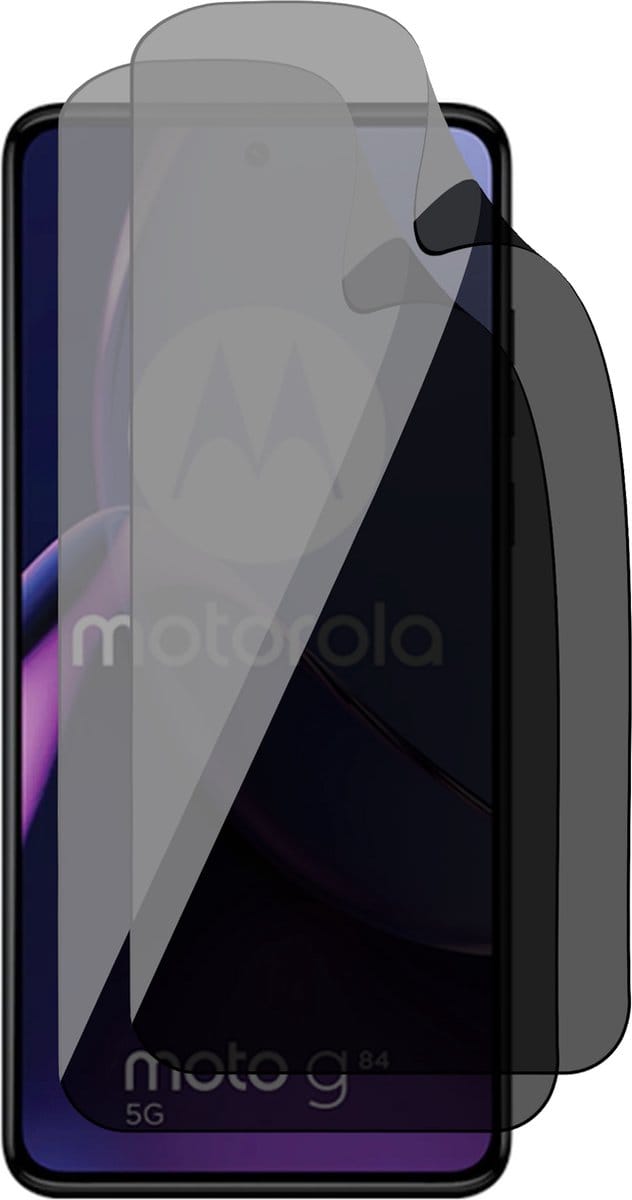 Privacy Screenprotector geschikt voor Motorola Moto G84 - 2x FlexGuard Screen Protector