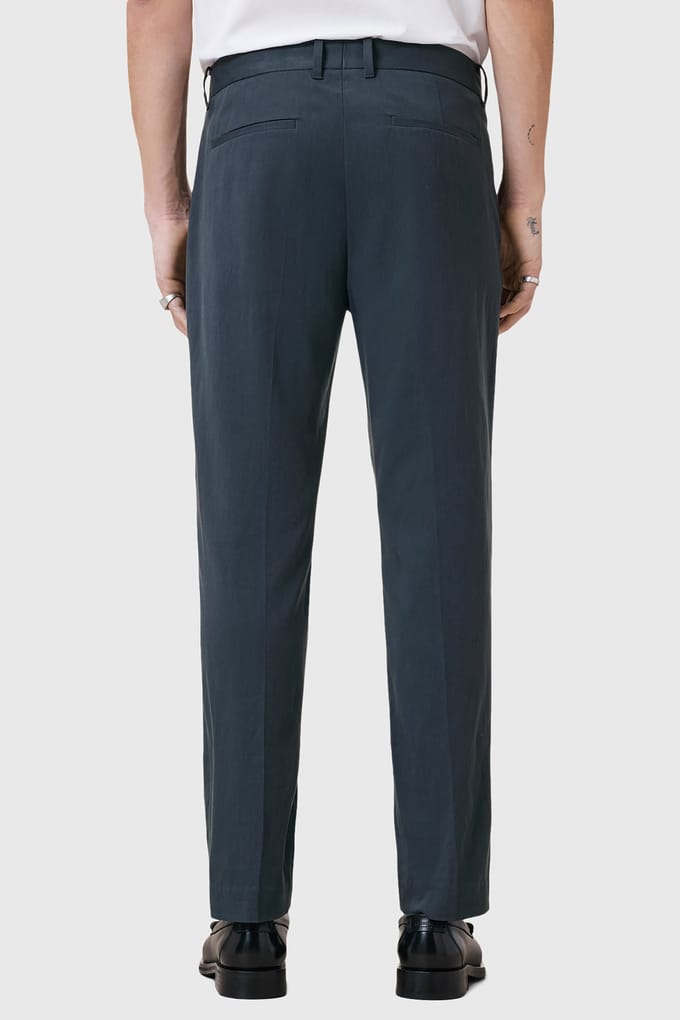 AllSaints Bay Trouser Ink Blue Größe: W32 | Maßgeschneiderte Hosen Outlet | Herren | Blau