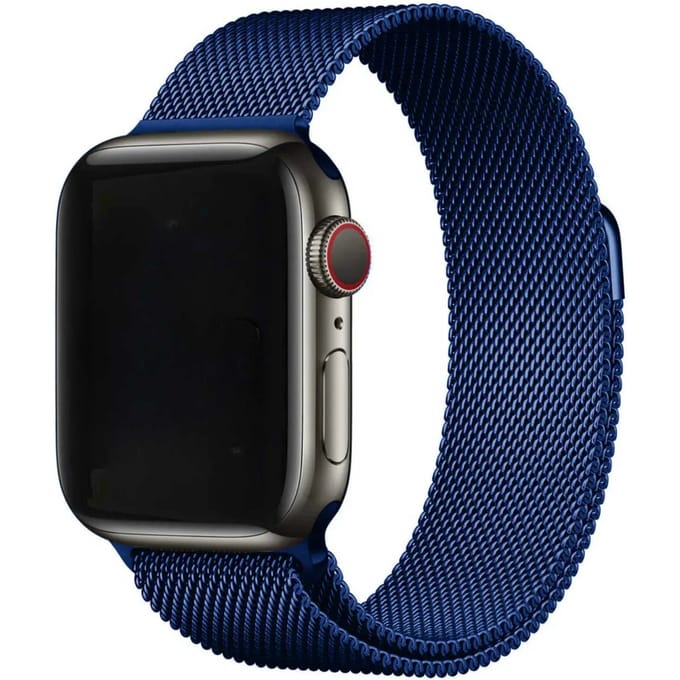 2+1 | Apple Watch Bandje Fiore - Milanese - Blauw
