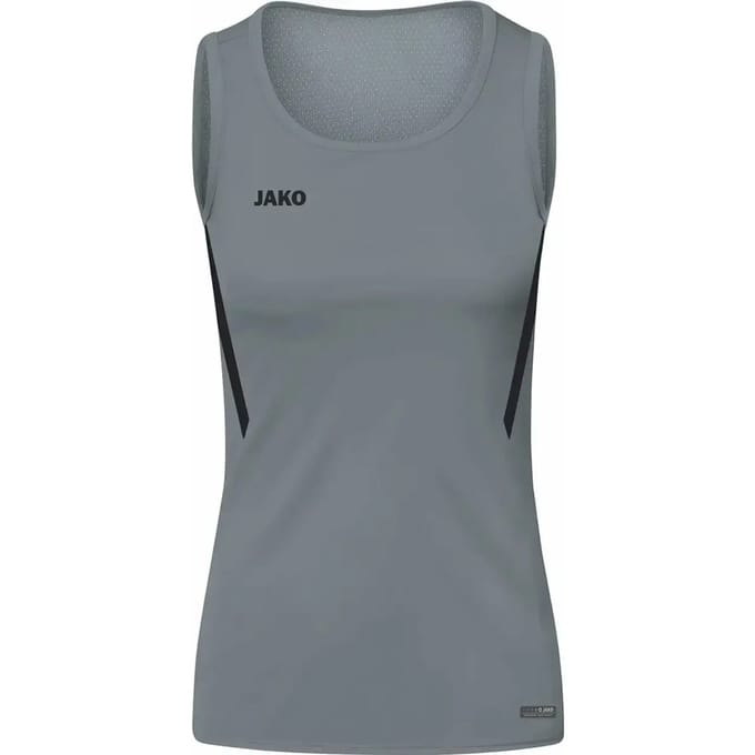Jako Challenge Tanktop Kinderen - Steengrijs / Zwart | Maat: 152