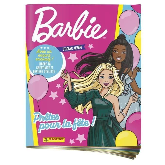 Album - PANINI - Barbie 65e Verjaardag - 192 stickers - Speciale effecten inbegrepen