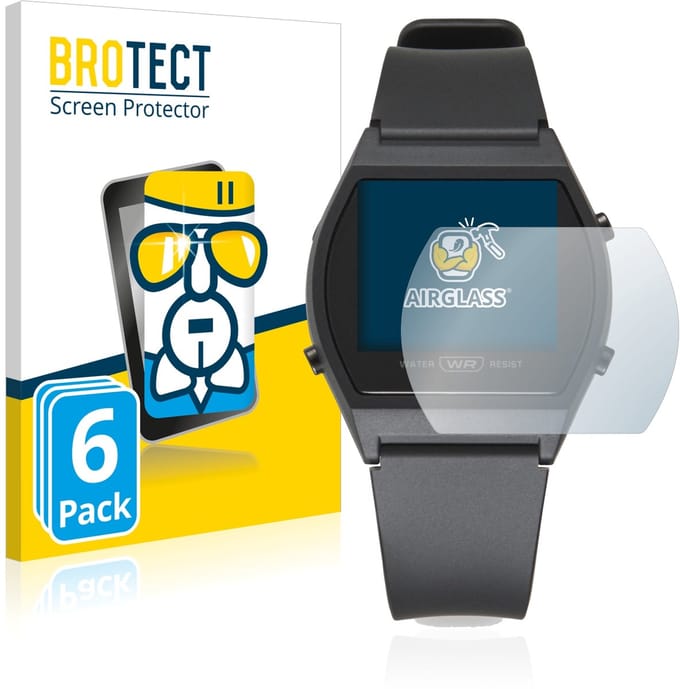 Screenprotector 6 Stuks voor Casio LW-204-1BEF Beschermglas transparant