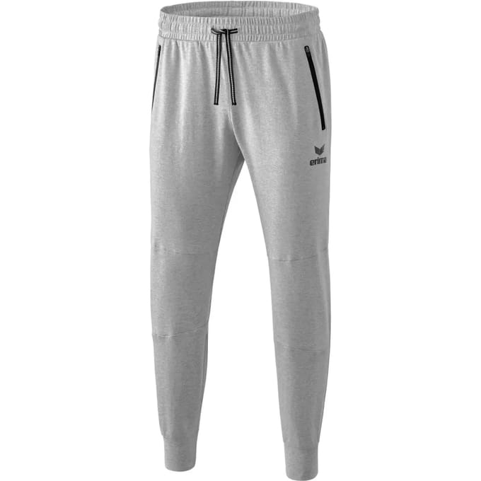 Erima Essential Sweatbroek - Licht Grey Melange / Zwart | Maat: L