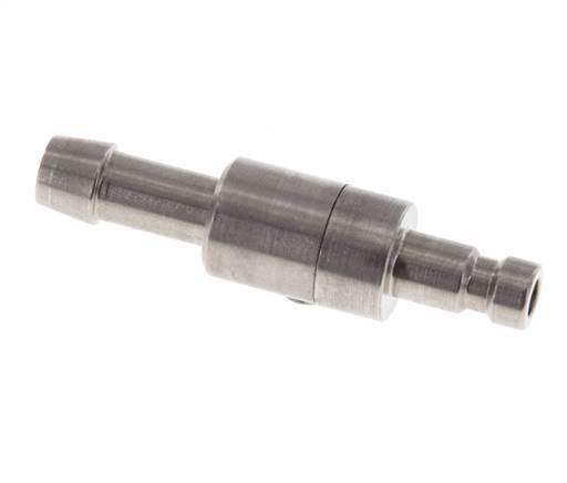 RVS DN 2.7 (Micro) Luchtkoppeling Insteeknippel 5 mm Slangpilaar Double Shut-Off