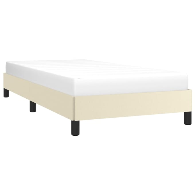vidaXL - Bedframe - kunstleer - crèmekleurig - 80x200 - cm