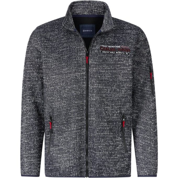 Gebreid fleece vest LOTTIRAGI blauw