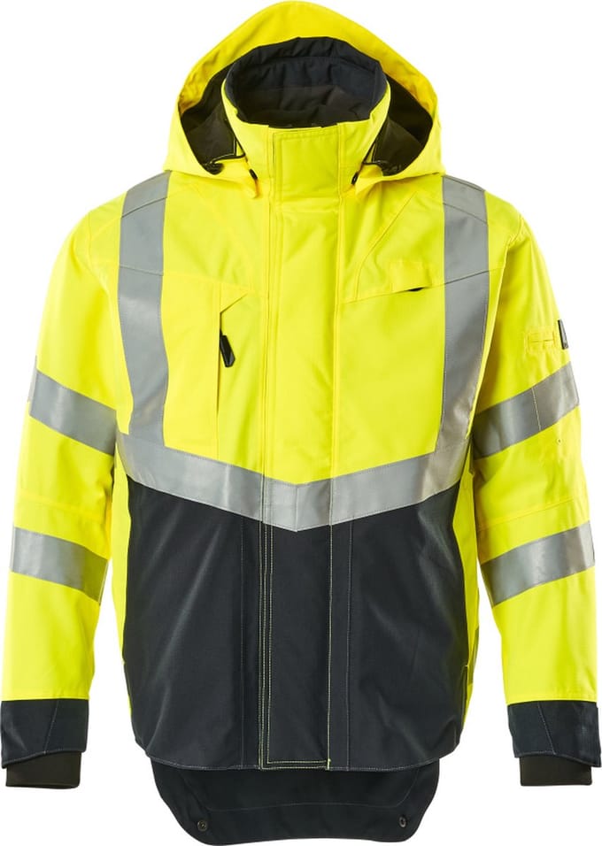 Mascot Safe Supreme Shell jas 15501-231 - hi-vis geel/donkermarine - L