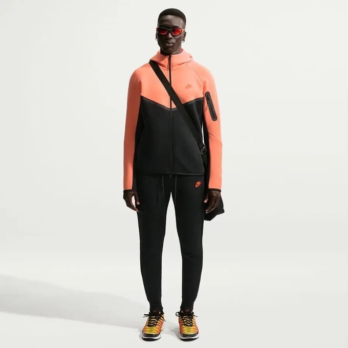 Damesjack met oversized rits Nike Tech