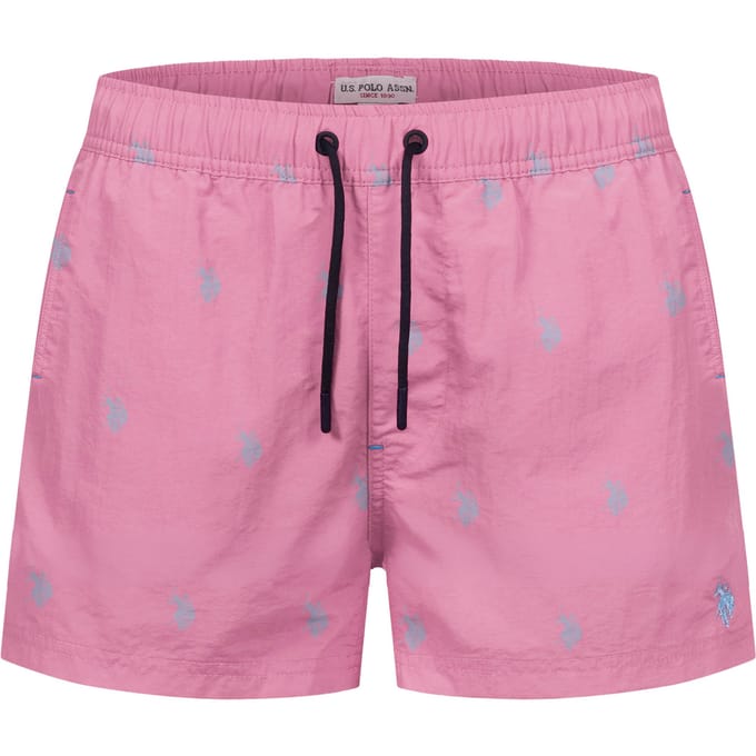 U.S. Polo Assn. heren zwemshort met allover logo design
