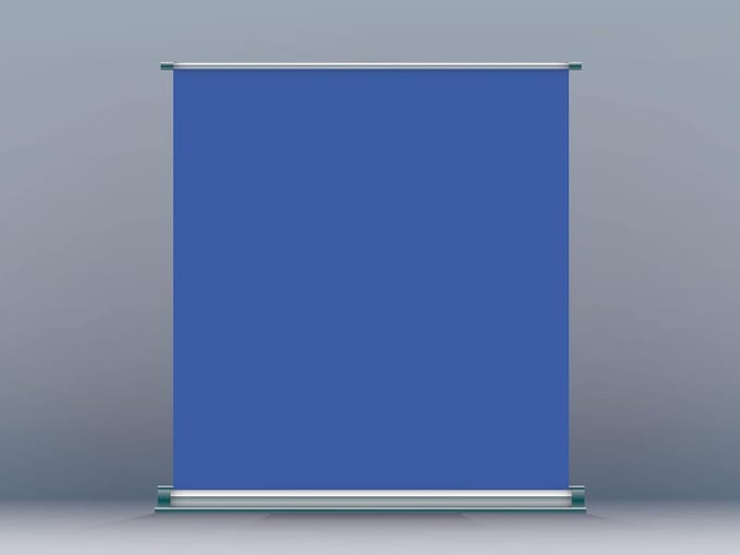 Reclame Display - Roller Banner - Evenement Presentatie - Hoge Printkwaliteit - 200 x 200 cm - Blauw