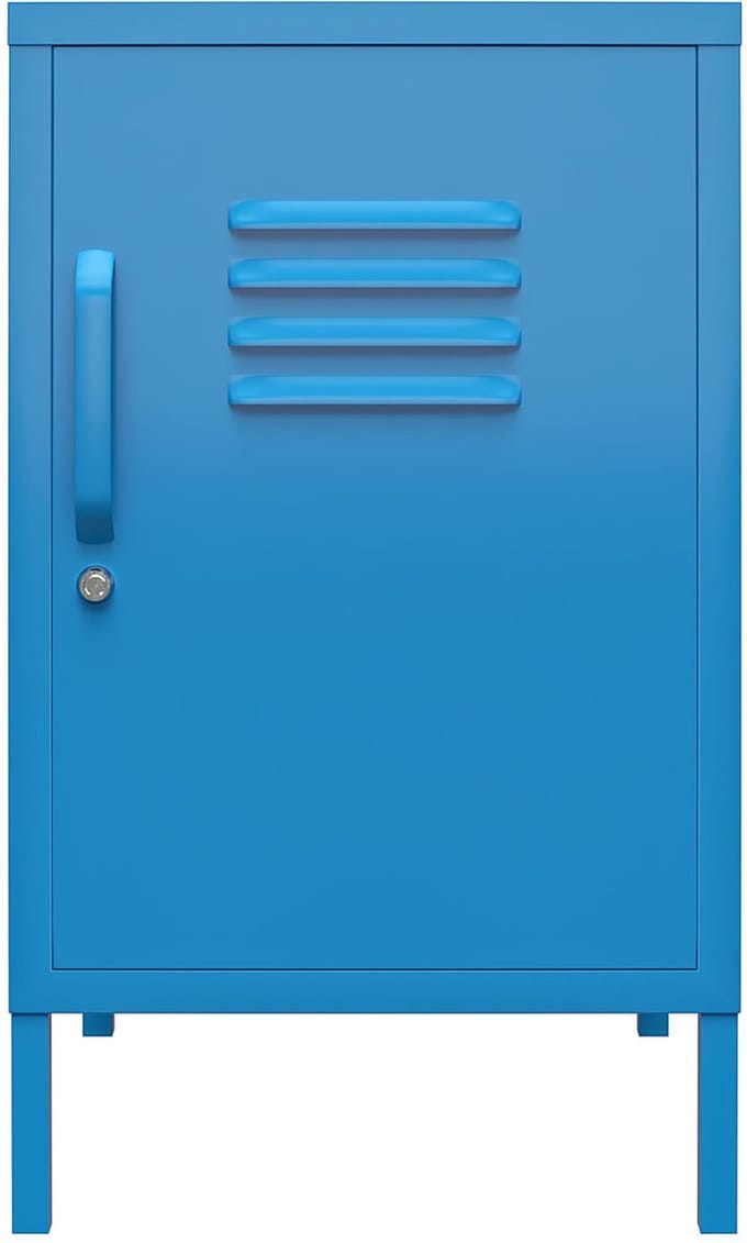 Cache-Eindtafel - 1-deur - Blauw Metaal
