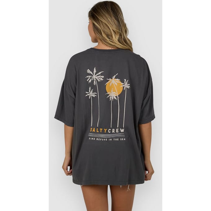 Salty Crew Palm Set Cover Up T-Shirt grijs