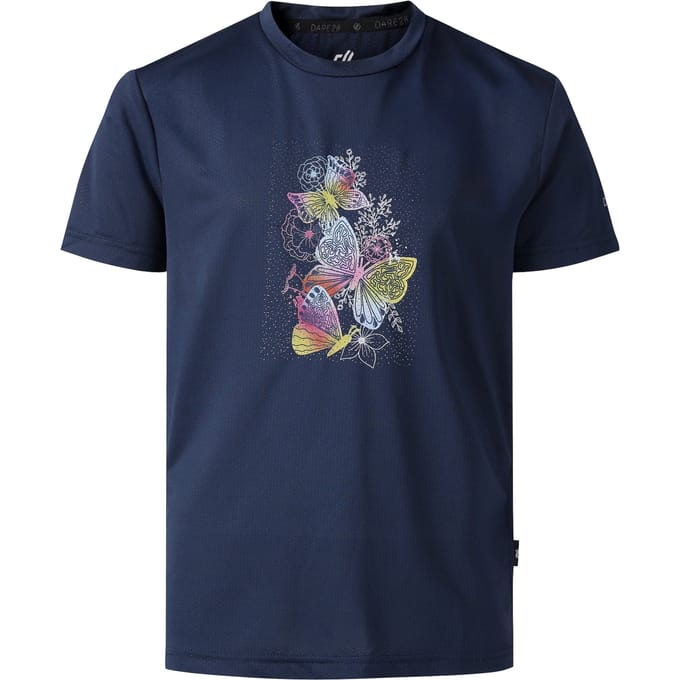 Dare 2B Kinderen/Kinderen grappig vlinder bloemen T-shirt (Marine)