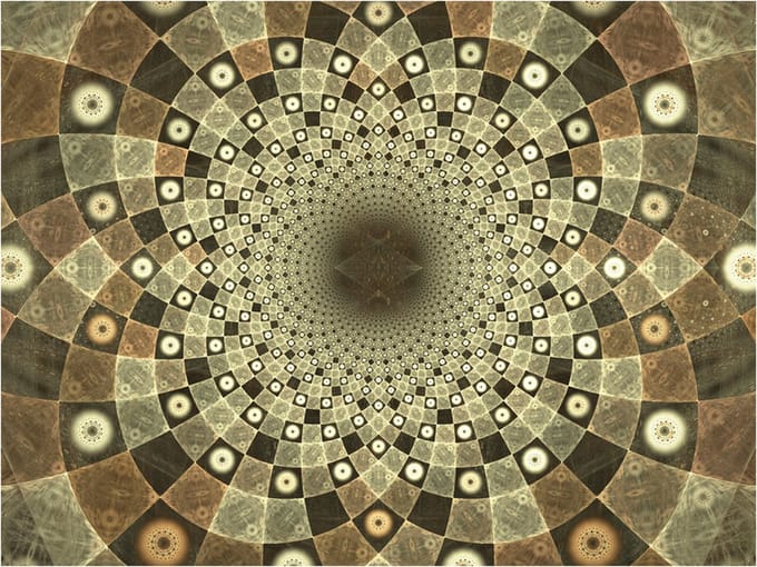 Fotobehang - Brown mosaic.