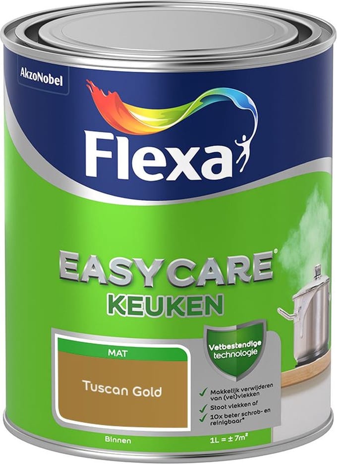 Flexa - Easycare Keuken - Tuscan Gold - Mengverf - 1 L
