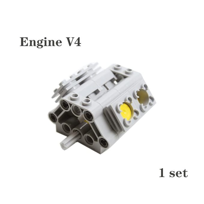 MOC Technologie Componenten Kit Bouwstenen Differentieel Tandwiel Kit Motor Cilinder 65413 62821 V6 V8 V12