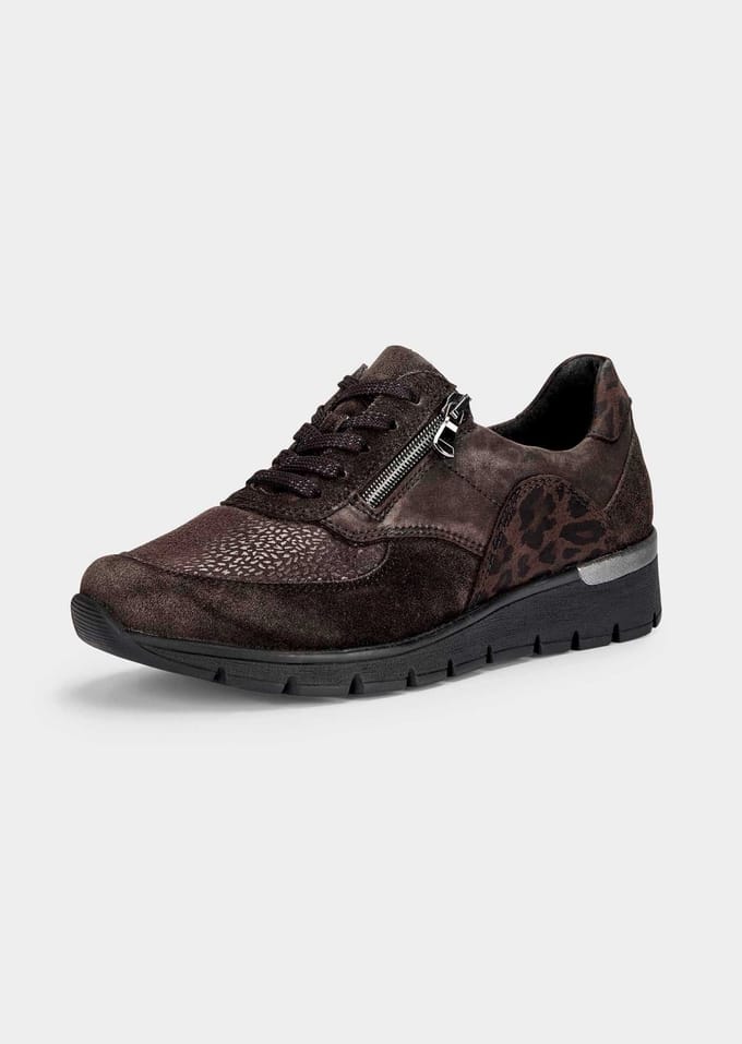 Sneakers met loopzool met luchtkussentjes - bruin - Gr. 6 van Goldner Fashion