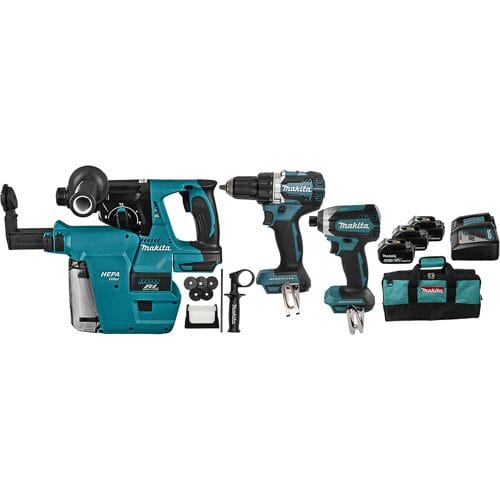 Makita DLX3106TW1 combopack 18V 3x 5,0Ah Li-ion