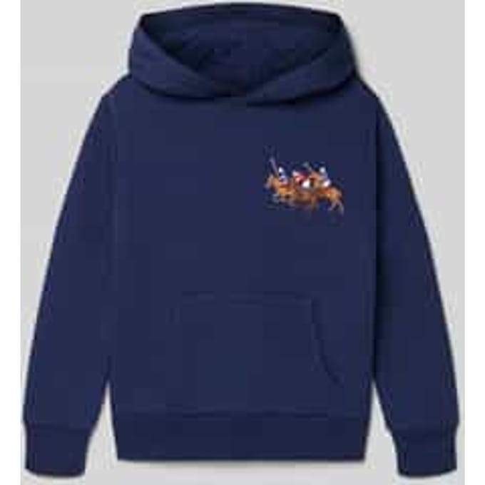 regular fit hoodie van katoenmix
