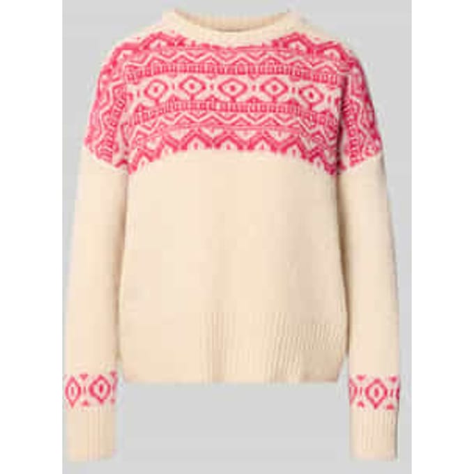 Gebreide pullover met katoen-aandeel model 'Nordic'
