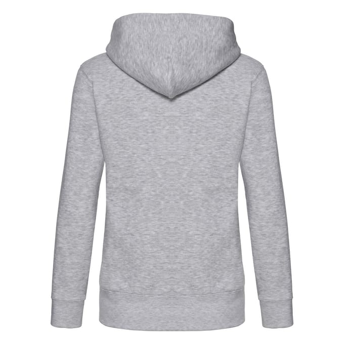 Fruit of the Loom Dames/Dames Premium Sweatjack met kap Lady Fit (Heide Grijs)