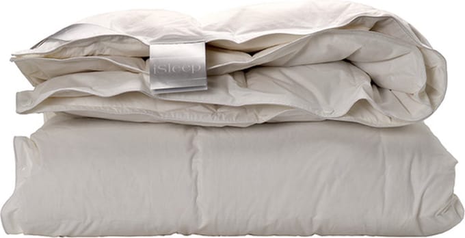 iSleep 4-Seizoenen Dekbed - 15% Dons - Eendendons en Eendenveren - Eenpersoons - 140x220 cm