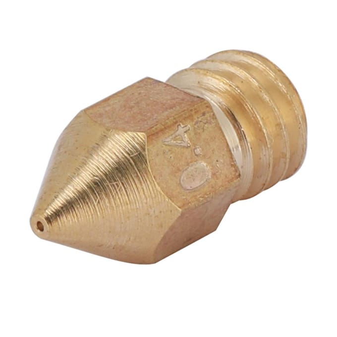 10 stuks MK8 Messing Extruder Nozzle voor 3D Printer CR-10 A8 1.75mm0.4mm beige