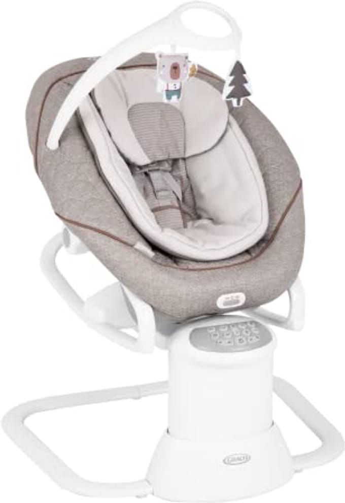 Multifunctionele 2-in-1 Babyschommel en Draagbare Wip met Vibratie en Instelbare Schommelsnelheid
