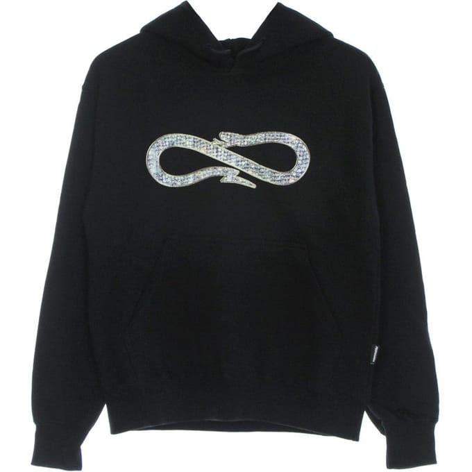 Lichtgewicht herensweatshirt met capuchon Diamonds Hoodie zwart