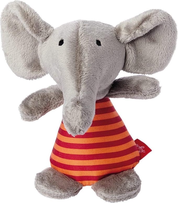 sigikid Mini rammelaar olifant Red Stars 41176