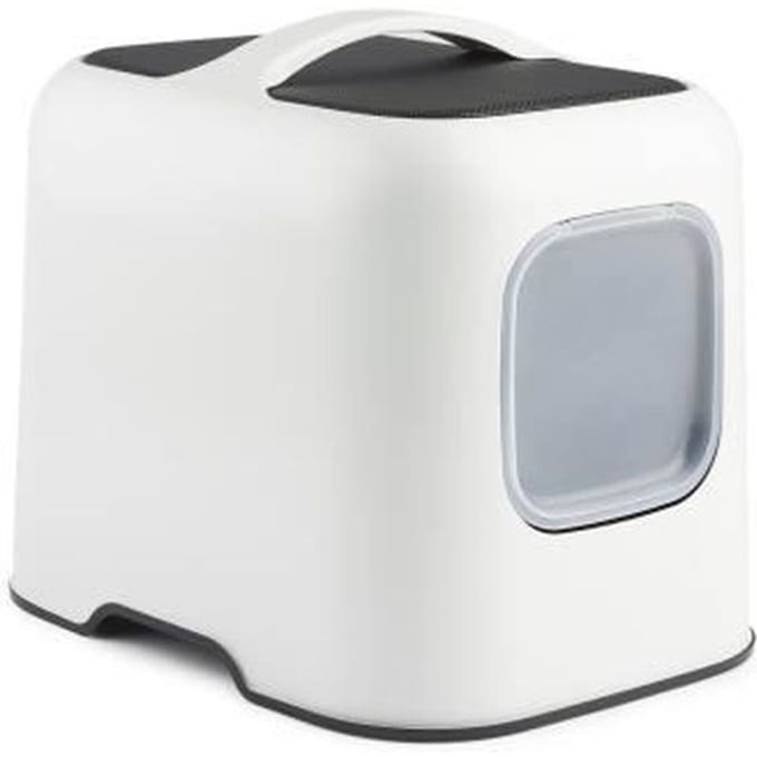 ROTHO - Maison toilette pour chat 51 x 39 x 40 cm - Bac a litiere - Blanc de Gui