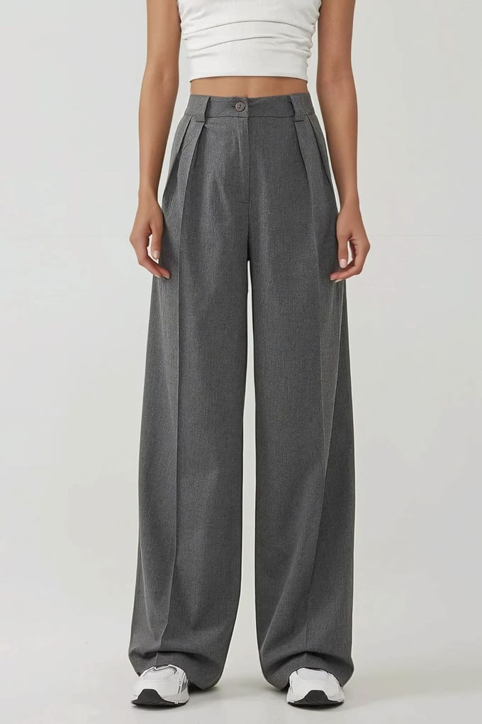 Hoge Taille Palazzo Wijd Been Broek