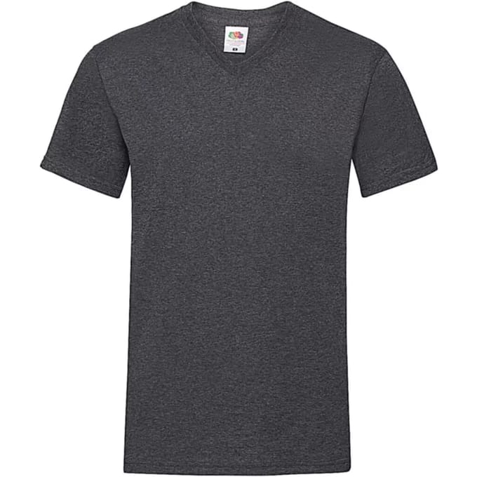 V-hals T-shirt Fruit of the Loom Valueweight