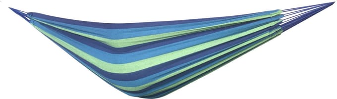 Hangmat - 200x150 cm - polyester/katoen - groen, blauw