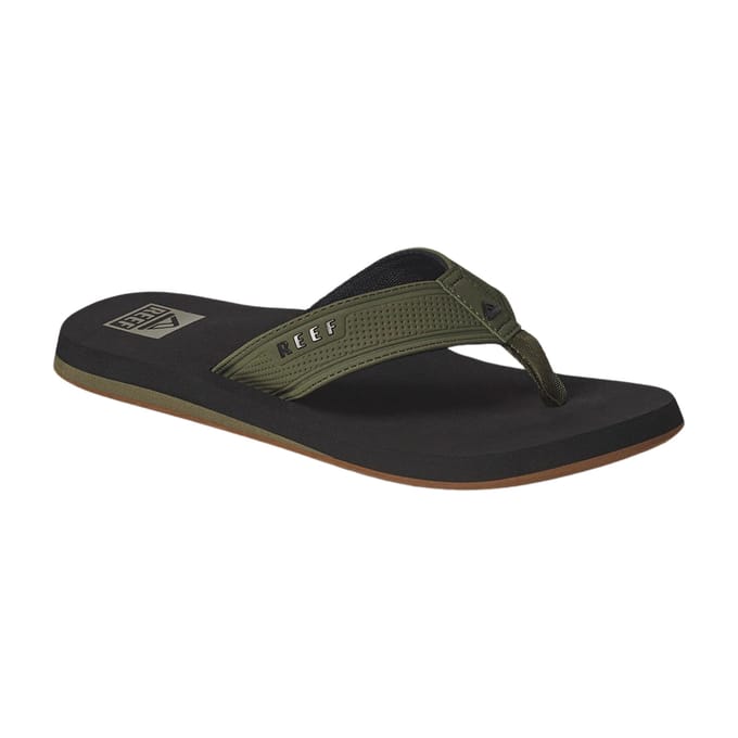 Reef The Layback black/Olive Heren Slippers - Zwart/Olijfgroen - Maat 42