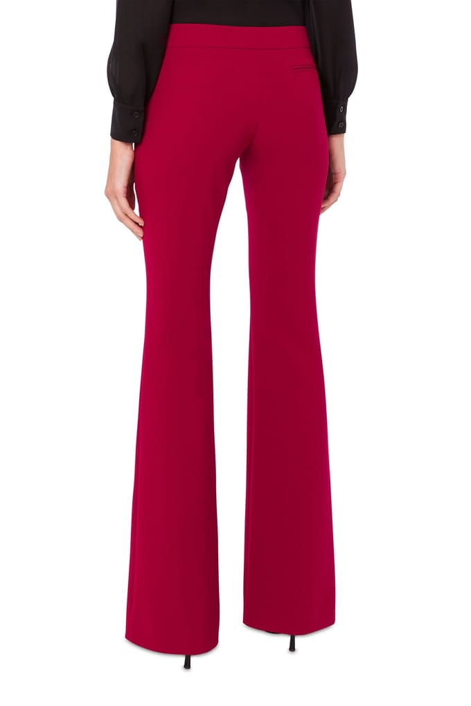 Moschino Flare Crepe Trousers Red Taglia: 48 | Pantaloni da completo Outlet | Donna | Rosso