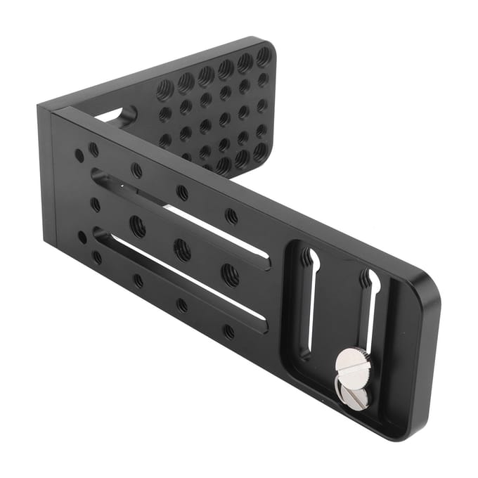 L130C Dslr Statief Stabilisator Universeel Opname Camera Video L Beugelplaat Schroefgat Bevestiging black