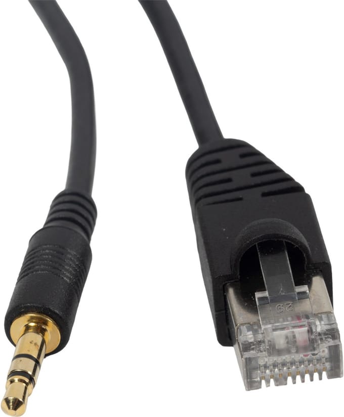 BOSSCOM RJ45 - 3,5mm Jack kabel voor B&O | zwart | 0,15 meter