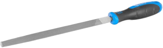 GEKO Triangulaire metaalvijl - ergonomisch - 200 mm - carbon staal