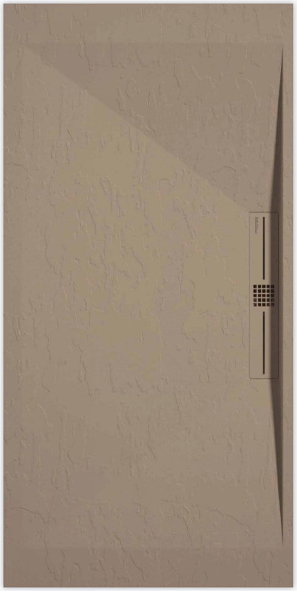 Sanifun douchebak Stone Side Moka Slate 1000 x 800 P