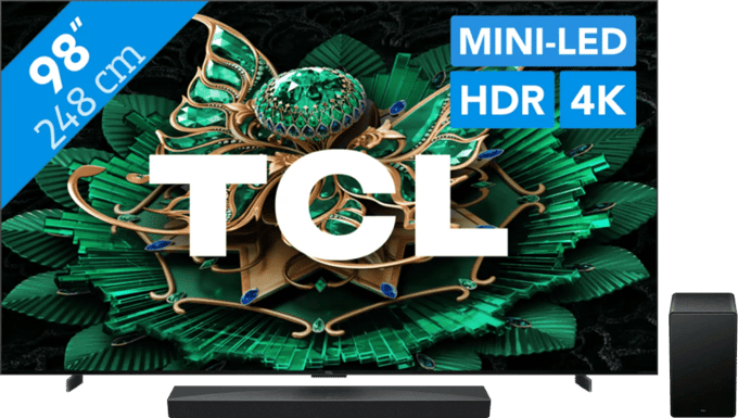 TCL 98" QD Mini-led C71K 4K (2025) + TCL Q65H